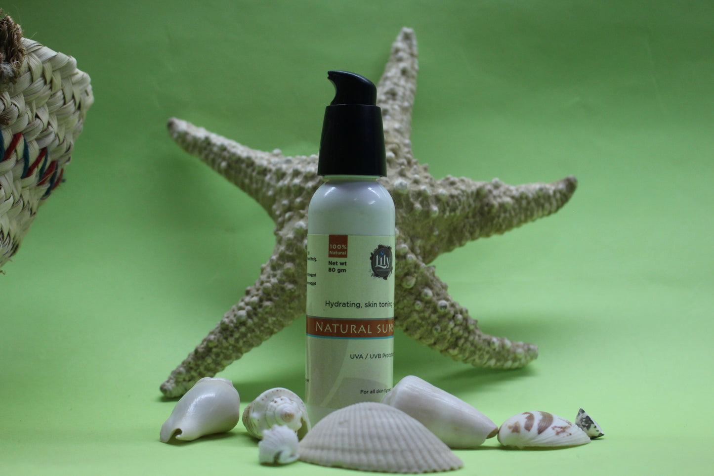 Natural sunblock SPF 50+(UVA /UVB)